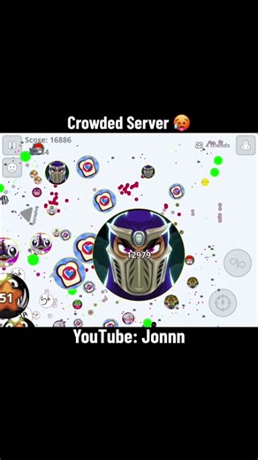 Crowded Server Agar.io Gameplay