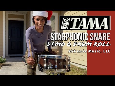 How to Buzz Roll? Multiple Bounce Drum Roll | Tama Starphonic Snare Drum - Bubinga | DEMO & Review