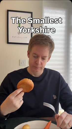 Look at your Yorkshire. Small, flat… everyone else’s is massive! Impossible to concentrate on the conversation now. The injustice. The waiter definitely hates you. | Very British Problems