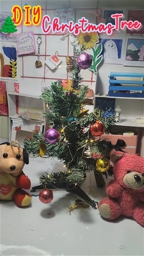 Diy Christmas tree 🎄#youtubeshorts #craft #handmade #christmas #easy #how