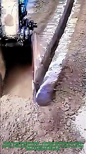 Excavator Trench Digging: Precision Machine Carves Neat Trenches for Construction