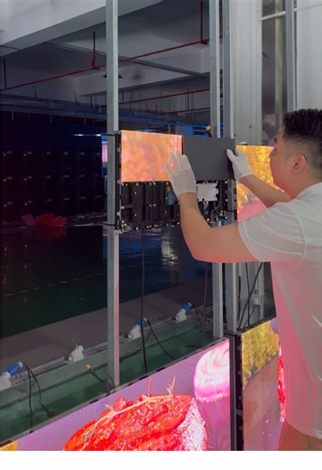 LED screen module installation demonstration#MileStrong #leddisplayfactory #leddisplay #ledscreen #ledwall