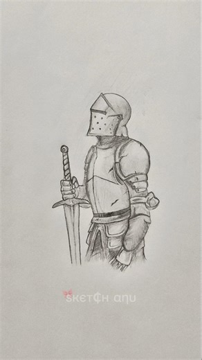 Dark fantasy knight drawing#drawing #knight #art #trending #sketch