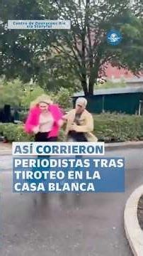 Periodistas huyen tras tiroteo cerca de la Casa Blanca; captan momentos de terror #shorts