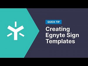 Creating Egnyte Sign Templates