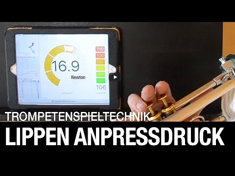 Mouthpiece Lip Pressure during Trumpet Playing | QuantiForce Brass System by Bonsai