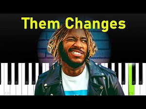 Thundercat - Them Changes (Piano tutorial)