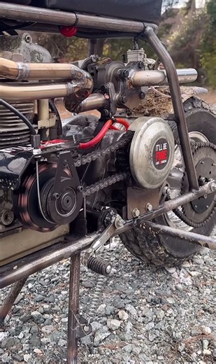 Turbo Charged Twin Cylinder Mini Bike Customization