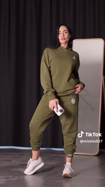 Stylish Olive Green Tracksuit Outfit Inspiration