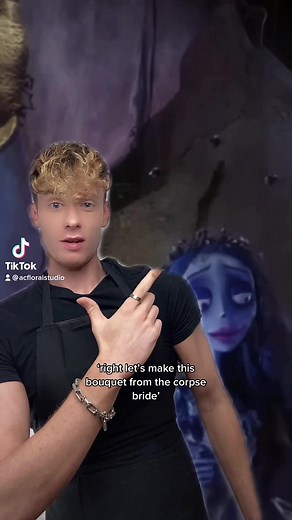 Emily's Bouquet: Delphiniums, Dyed Roses, and More