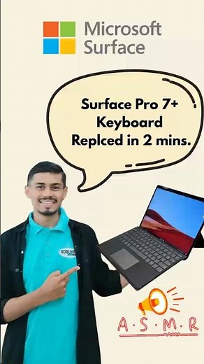Microsoft Surface Pro Laptop Keyboard Replacement #asmr #shorts