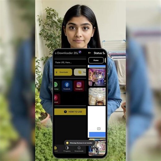 Smart Video Downloader App | Easy & Fast Video Save in Seconds Square 2 ⚡#videodownloader