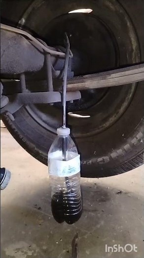 bleeding brakes alone with a water bottle. quick tip! #mechanic #mustang #ford #cars #carlover #diy