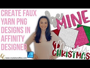 Learn how to create faux yarn PNG designs in Affinity Designer 2
