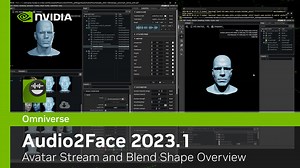 Audio2Face Avatar Stream Application | Omniverse 2023 | NVIDIA On-Demand