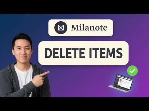How to DELETE ITEMS in Milanote (Step by Step)