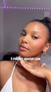 5 Product Makeup Tutorial | Beginner Friendly ✨ #makeupforbeginners #makeuplook #viral #shorts #fy