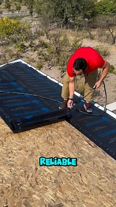 A propane torch heats the bitumen membrane until it melts and bonds tight. | Quechua TV