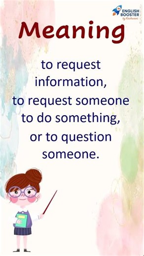 ASK - Meaning | Learn English in Urdu | English Booster by Kashwani