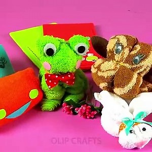 DIY Ideas Washcloth Animal - 6 DIY Crafts for Kids