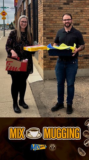 It's Mix Mugging! Nominate your workplace at Discover Moose Jaw.com and you could win some Mix 103 and Streets Steakhouse & Bar coffee mugs, Tim Hortons coffee, and Maple Leaf Bakery donuts! | Mix 103.9 FM