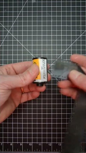 How to pull rewound film out from a 35mm roll FAST! #shorts