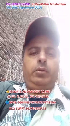 DoctorJames VonDutch on Instagram: "DR JAMES VOND at De-Wallen Amsterdam NL on 25th September 2024. Note I'm a Civilian Adult who was rendered HOMELESS VULNERABLE and forced to live inside my Car for +13 MONTHS. I endured Rough Car Sleeping ORDEAL upon my family house being SEIZED by Citizen Housing Group on 26/4/2023 via distressing EVICTION ORDERS issued by Coventry County Court! REMEMBER ANYONE CAN SEND/ DONATE MONEY TO ME AT MY BANK ACCOUNT (24/7) @; Sort Code: 11-02-12, Account Number:14112