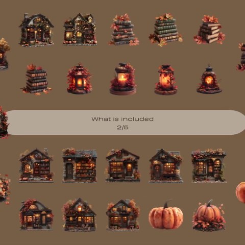 Autumn Bookstore Clipart PNG Bundle, Fall Clipart, Cozy Watercolor Book Lover PNG, Autumn Aesthetic, Sublimation, Stickers, Commercial Use - Etsy