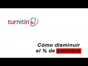 How to decrease the similarity index (Turnitin)
