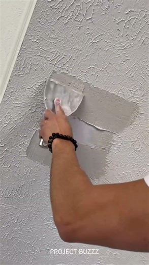 Textured Ceiling Damage Gone in Minutes #repair #diy #shorts