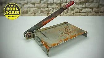 I Restored a German Photo Guillotine with Laser Cleaning