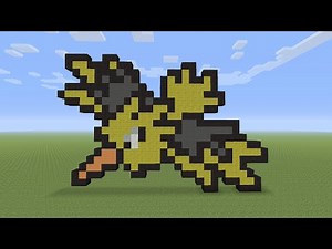 Minecraft Pixel Art - Zapdos Pokemon #145