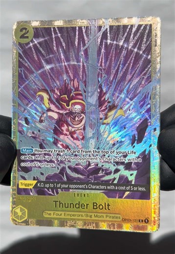 Thunder Bolt (Premium Card Collection -Best Selection Vol. 1-) - One Piece Promotion Cards (OP03-121) Artist: Studio Vigor Co., Ltd #onepiece #bigmom #linlin #tcg #anime
