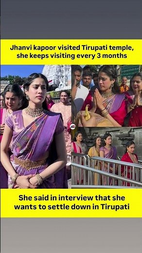 Janhvi Kapoor’s Deep Secret: Why She Visits Tirupati Every 3 Months! 😱