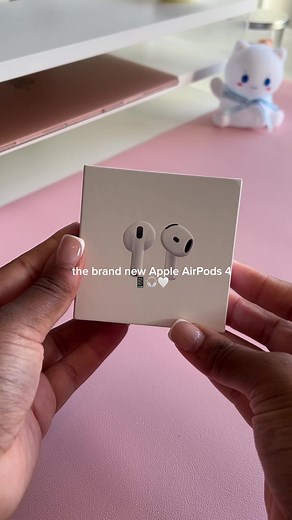 airpods 4 unboxing 🤍🎧 these might be the best upgrade yet 👀 noise cancellation is next level! which team are you on: wired or wireless all the way? 🔋✨ #airpods4 #appleunboxing #techgirl #appleaesthetic #techtok