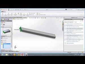 Static analysis of cantilever beam in solidworks2013