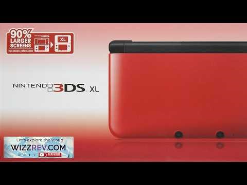 Nintendo 3DS XL Red Black (Renewed)