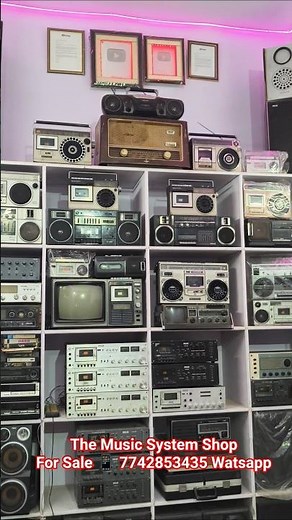 Vintage TV Radio Cassette Recorder Record Player VHS Player Collection Shop #vintage #technology