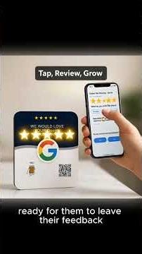 Google Review Sign ⭐ Tap NFC Review Plate Plaque Gets Reviews in 3 Seconds! #googleproductreviews