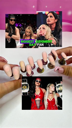 WWE-Inspired Press-On Nails for Liv Morgan Fans