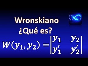 Ecuaciones diferenciales Wronskiano de dos funciones diferenciables