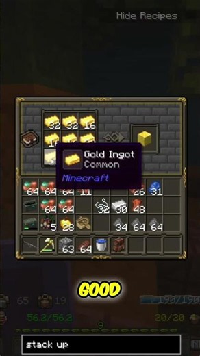 Minecraft: MASSIVE Inventory Upgrade! Storing 512 Items Per Stack! #shorts