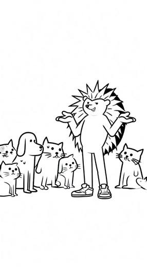 This hedgehog is bullying everyone #hedgehog