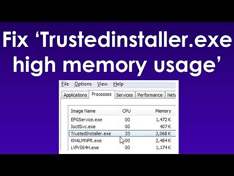 How to fix trustedinstaller.exe high memory and cpu usage in windows 7/8/10