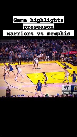 5.1K views · 92 reactions | October 28 preseason game highlights Warriors vs memphis #goldenstatewarriorsmoment #gsw2025 #stephencurryhighlights #stephencurry #curry #LetsGoWarriors #StephenCurry30 #GSW #GSWarriors #goldenstatewarriorsbasketball #goldenstatewarriors | Cleven Lañojan | Facebook