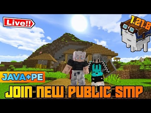 Join My 1.21 Public Smp | Minecraft Live Java + Pocket Edition | ‪@rgs47ff‬
