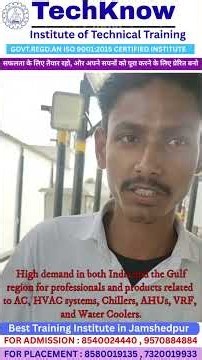 Congratulations to, Our HVAC Student For His Job Achievement...