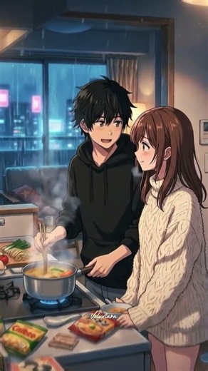 Rainy Nights Feel Softer With You 🌧️ | Cozy Anime Love Story