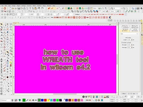 how to use wreath tool in wilcom e4 2