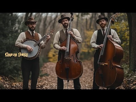 Gypsy Jazz Trio: Bluegrass & Swing Music for a Cozy Autumn Day 🎶🍂